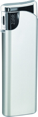 ZORR Slider Piezo Feuerzeug – silber bedrucken, Art.-Nr. 68168
