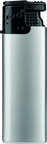 GO Turbo Feuerzeug – silber bedrucken, Art.-Nr. 68707