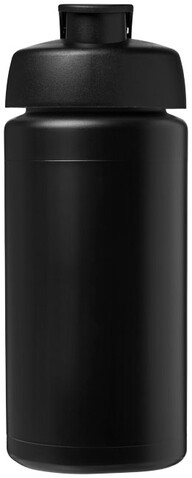 Baseline® Plus grip 500 ml Sportflasche mit Klappdeckel, schwarz bedrucken, Art.-Nr. 21007211 Baseline® Plus grip 500 ml Sportflasche mit Klappdeckel, schwarz bedrucken, Art.-Nr. 21007211