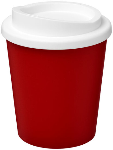 Americano® Espresso 250 ml Isolierbecher, rot, weiss bedrucken, Art.-Nr. 21009217
