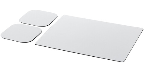 Brite-Mat® Mousepad- und Untersetzer-Set 3, schwarz bedrucken, Art.-Nr. 21059300
