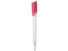 Kugelschreiber TWISTER FROZEN–frost-weiss /magenta-pink bedrucken, Art.-Nr. 00041_3100_3806