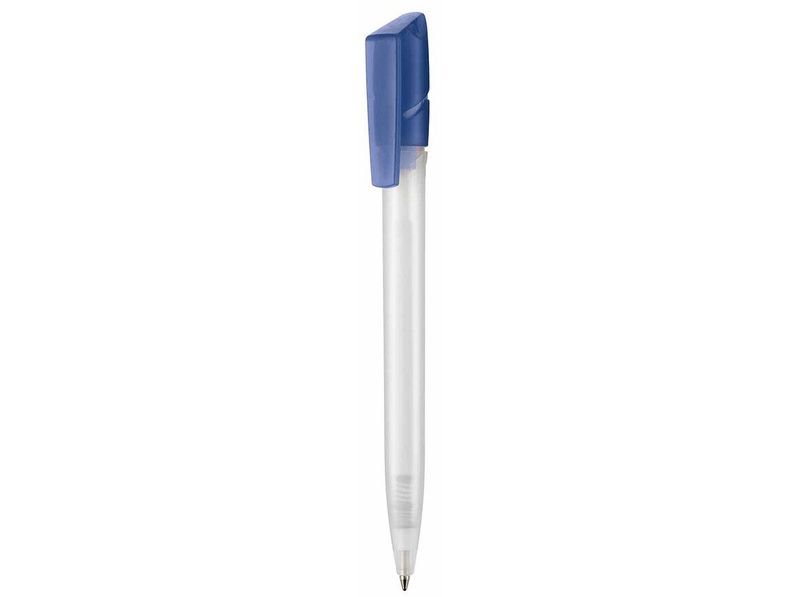 Kugelschreiber TWISTER FROZEN–frost-weiss TR/FR/wasserfall-blau TR/FR bedrucken, Art.-Nr. 00041_3100_4324