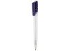 Kugelschreiber TWISTER FROZEN–frost-weiss TR/FR/ozean-blau TR/FR bedrucken, Art.-Nr. 00041_3100_4333