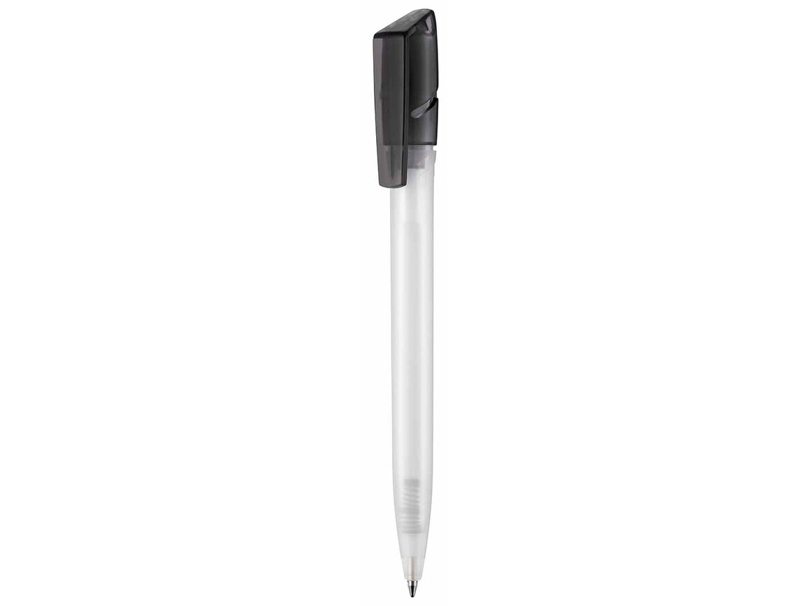 Kugelschreiber TWISTER FROZEN–frost-weiss /topas-grau bedrucken, Art.-Nr. 00041_3100_4408