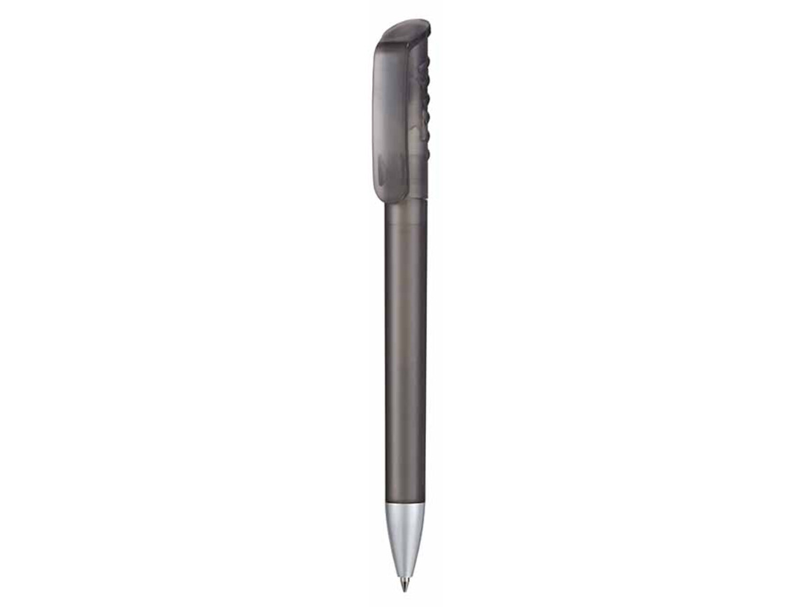Kugelschreiber TOP SPIN FROZEN–topas-grau TR/FR bedrucken, Art.-Nr. 00083_4408
