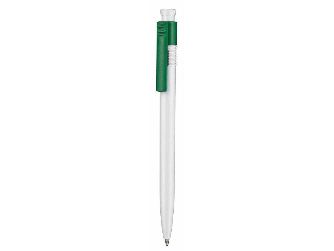 Kugelschreiber HOT–weiss/minze-grün bedrucken, Art.-Nr. 00110_0101_1001