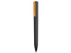 Kugelschreiber SPLIT–schwarz/neon orange transparent bedrucken, Art.-Nr. 00126_1500_3590
