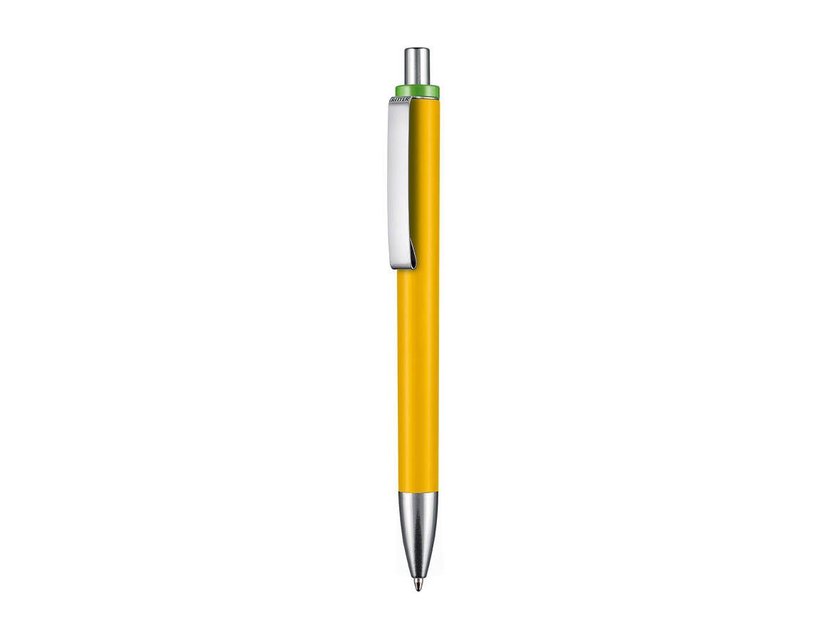 Kugelschreiber EXOS SOFT M–apricot-gelb bedrucken, Art.-Nr. 07603_0201