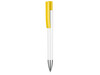 Kugelschreiber STRATOS–weiss/zitronen-gelb bedrucken, Art.-Nr. 07900_0101_0200