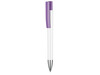 Kugelschreiber STRATOS–weiss/violett bedrucken, Art.-Nr. 07900_0101_0903