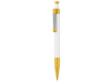 Kugelschreiber SPRING–weiss/apricot-gelb bedrucken, Art.-Nr. 08032_0101_0201