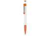 Kugelschreiber SPRING–weiss/orange bedrucken, Art.-Nr. 08032_0101_0501