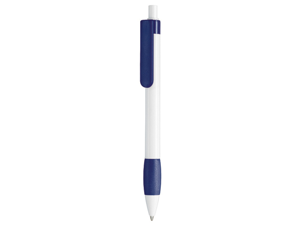 Kugelschreiber DIVA–weiss/nacht-blau bedrucken, Art.-Nr. 08198_0101_1302
