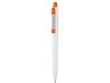 Kugelschreiber STRONG–weiss/orange bedrucken, Art.-Nr. 08200_0101_0501