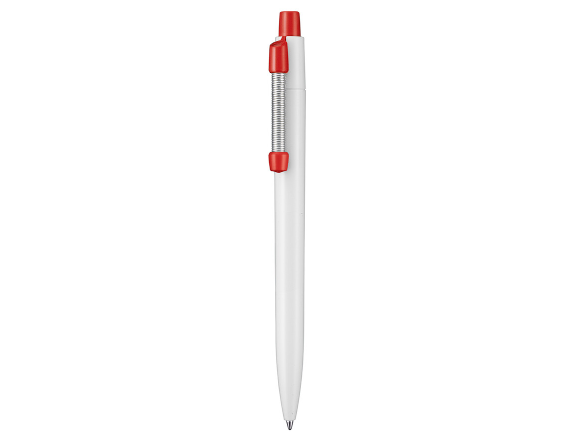 Kugelschreiber STRONG–weiss/signal-rot bedrucken, Art.-Nr. 08200_0101_0601