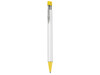 Kugelschreiber EMPIRE–weiss/zitronen-gelb bedrucken, Art.-Nr. 08401_0101_0200