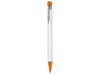 Kugelschreiber EMPIRE–weiss/orange bedrucken, Art.-Nr. 08401_0101_0501