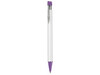 Kugelschreiber EMPIRE–weiss/violett bedrucken, Art.-Nr. 08401_0101_0903