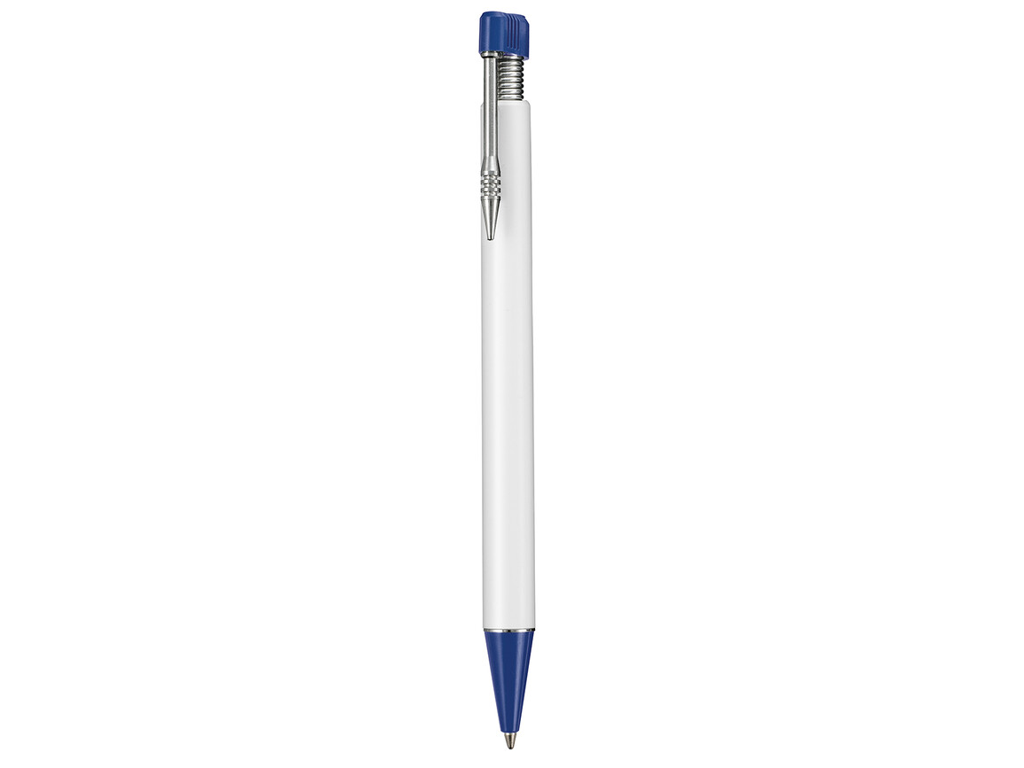 Kugelschreiber EMPIRE–weiss/nacht-blau bedrucken, Art.-Nr. 08401_0101_1302