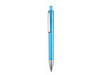 Kugelschreiber EXOS TRANSPARENT–caribic-blau TR/FR bedrucken, Art.-Nr. 17600_4110
