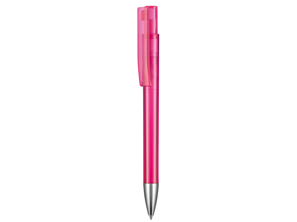 Kugelschreiber STRATOS TRANSPARENT–magenta-pink TR/FR bedrucken, Art.-Nr. 17900_3806