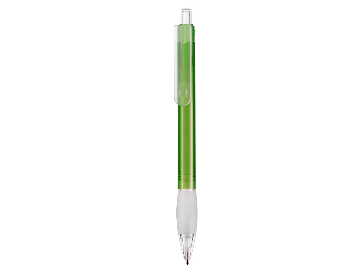 Kugelschreiber DIVA TRANSPARENT–gras grün bedrucken, Art.-Nr. 18198_4070