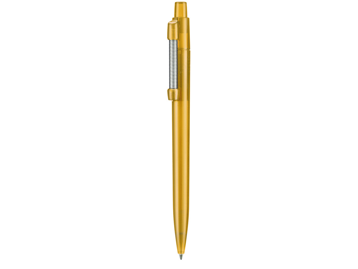 Kugelschreiber STRONG TRANSPARENT–mango-gelb bedrucken, Art.-Nr. 18200_3505
