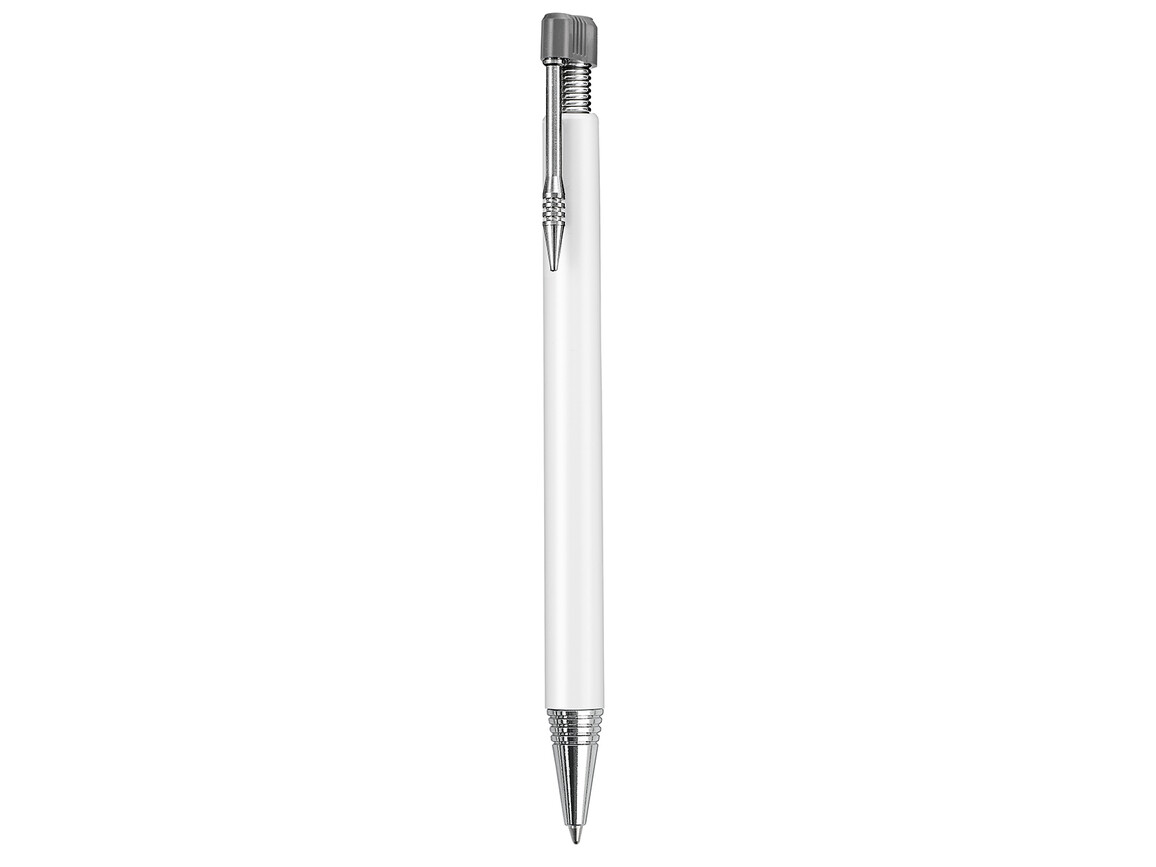 Kugelschreiber EMPIRE M–weiss/stein-grau bedrucken, Art.-Nr. 18400_0101_1400