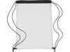 Schuh-/Rucksack (Turnbeutel)aus PVC Kiki – Schwarz bedrucken, Art.-Nr. 001999999_0927