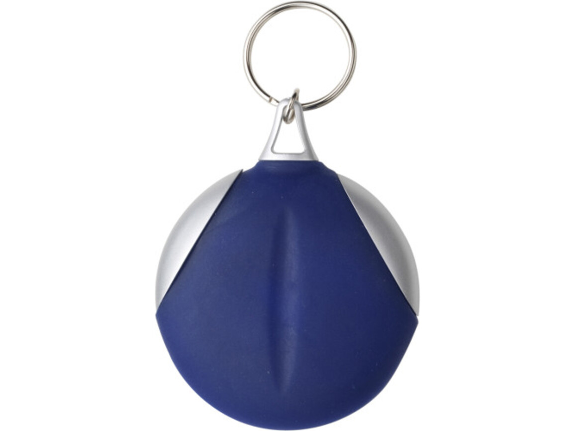 Schlüsselanhänger 'Clear' aus Kunststoff – Blau bedrucken, Art.-Nr. 005999999_1152