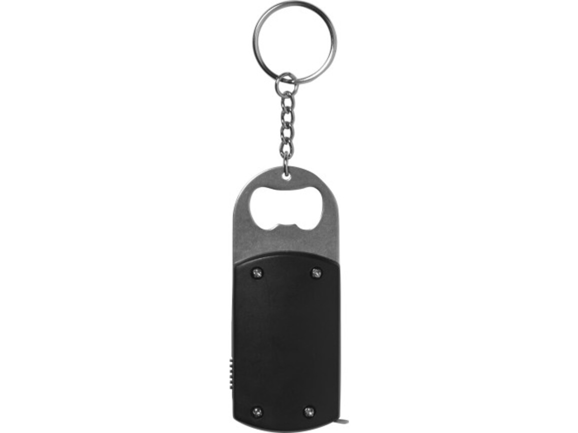 Schlüsselanhänger '3 in 1' aus Kunststoff – Schwarz bedrucken, Art.-Nr. 001999999_1825