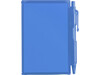 Notizbuchaus Kunststoff Lucian – Blau bedrucken, Art.-Nr. 005999999_2736