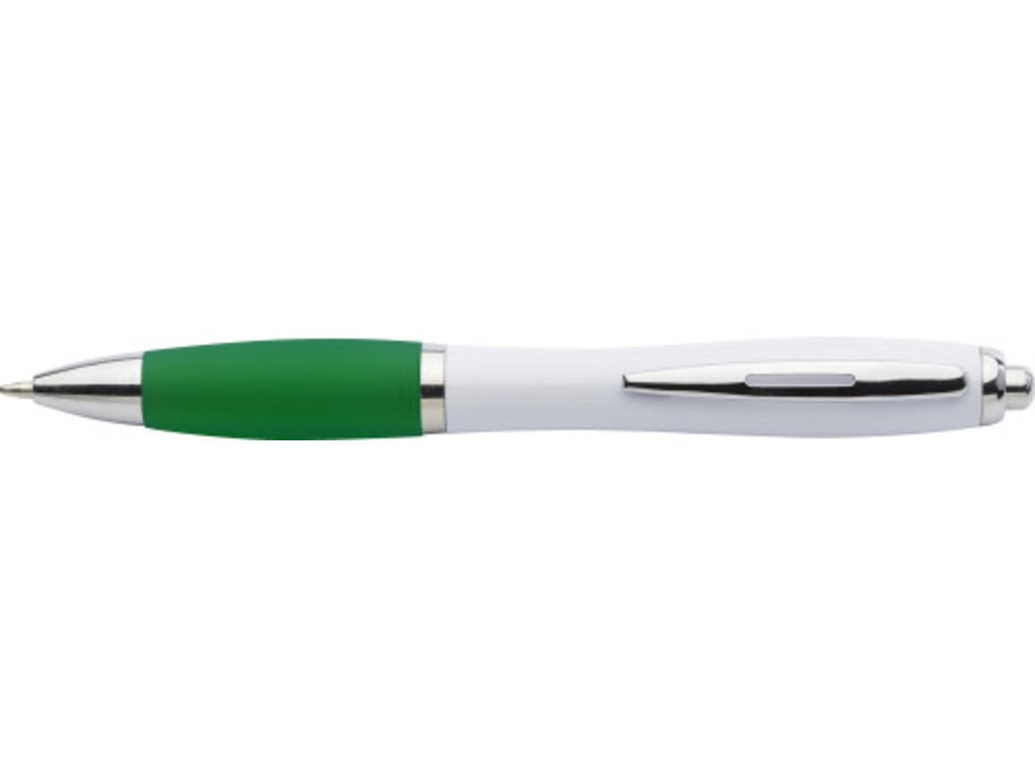 Kugelschreiber 'Swansea' aus Kunststoff – Grün bedrucken, Art.-Nr. 004999999_3018