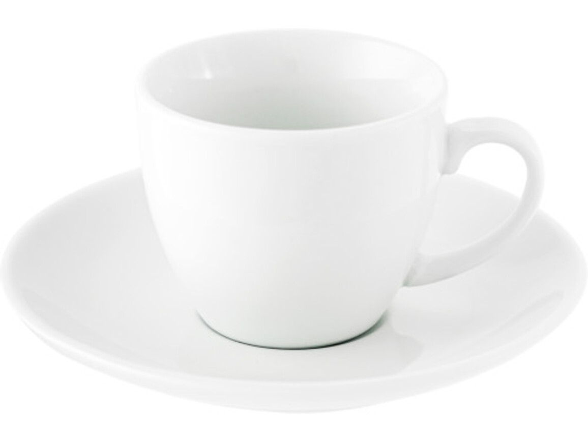 Espresso-Tasse 'Pisa' aus Porzellan – Weiß bedrucken, Art.-Nr. 002999999_3177