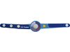 Armband 'Happy face' aus Kunststoff – Blau bedrucken, Art.-Nr. 005999999_3195