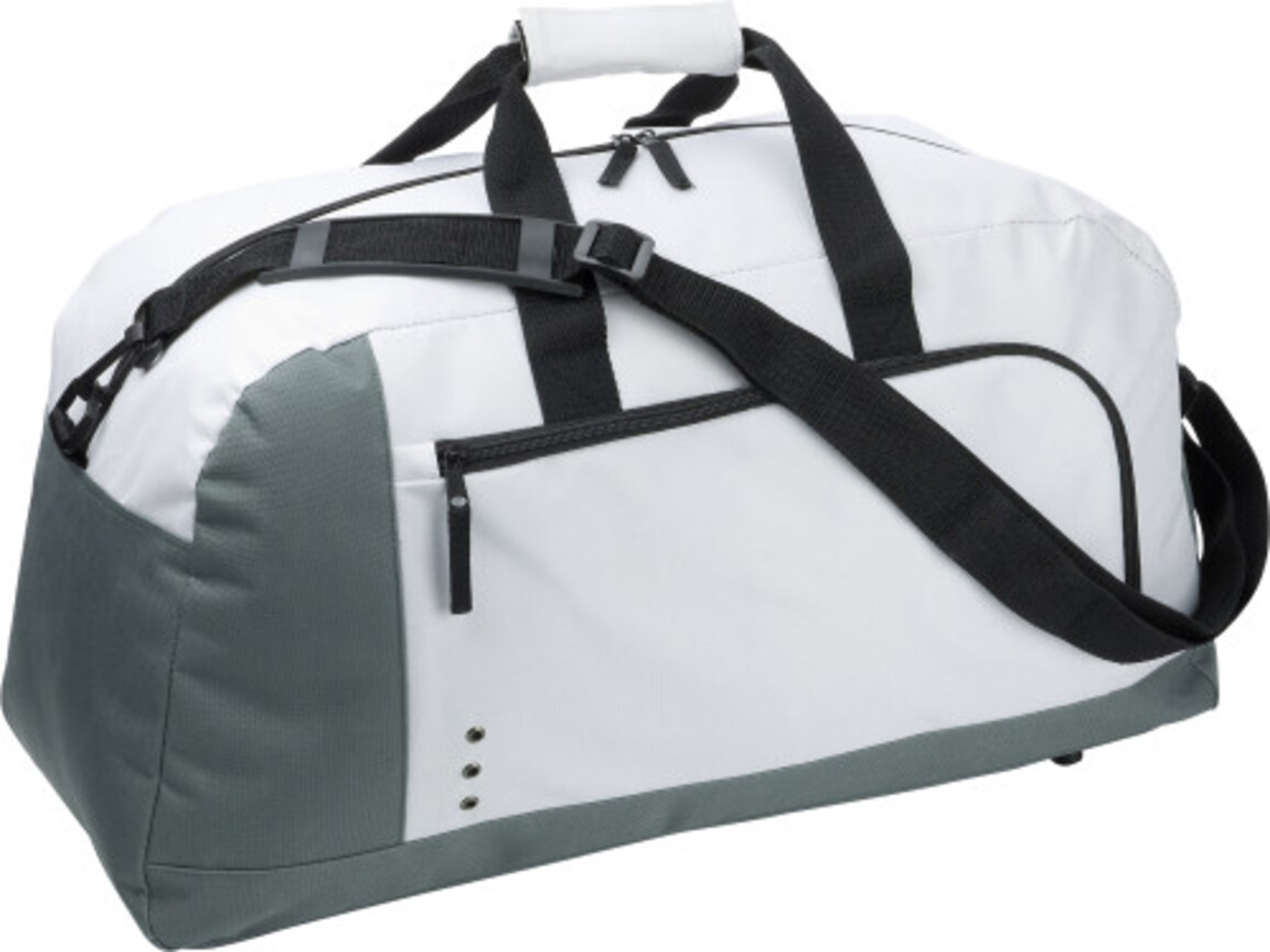 Sporttasche 'Premium' aus Polyester – Weiß bedrucken, Art.-Nr. 002999999_3572