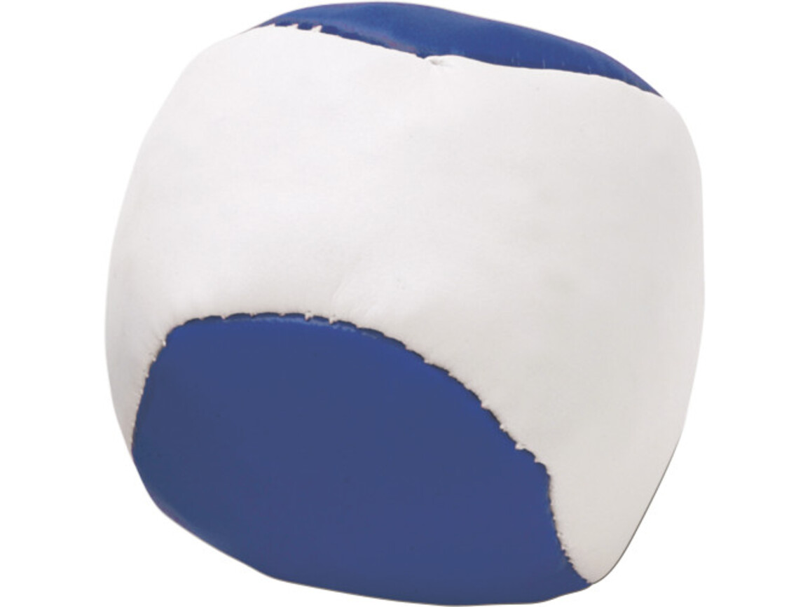 Jonglierball aus Kunstleder Heidi – Blau bedrucken, Art.-Nr. 005999999_3956