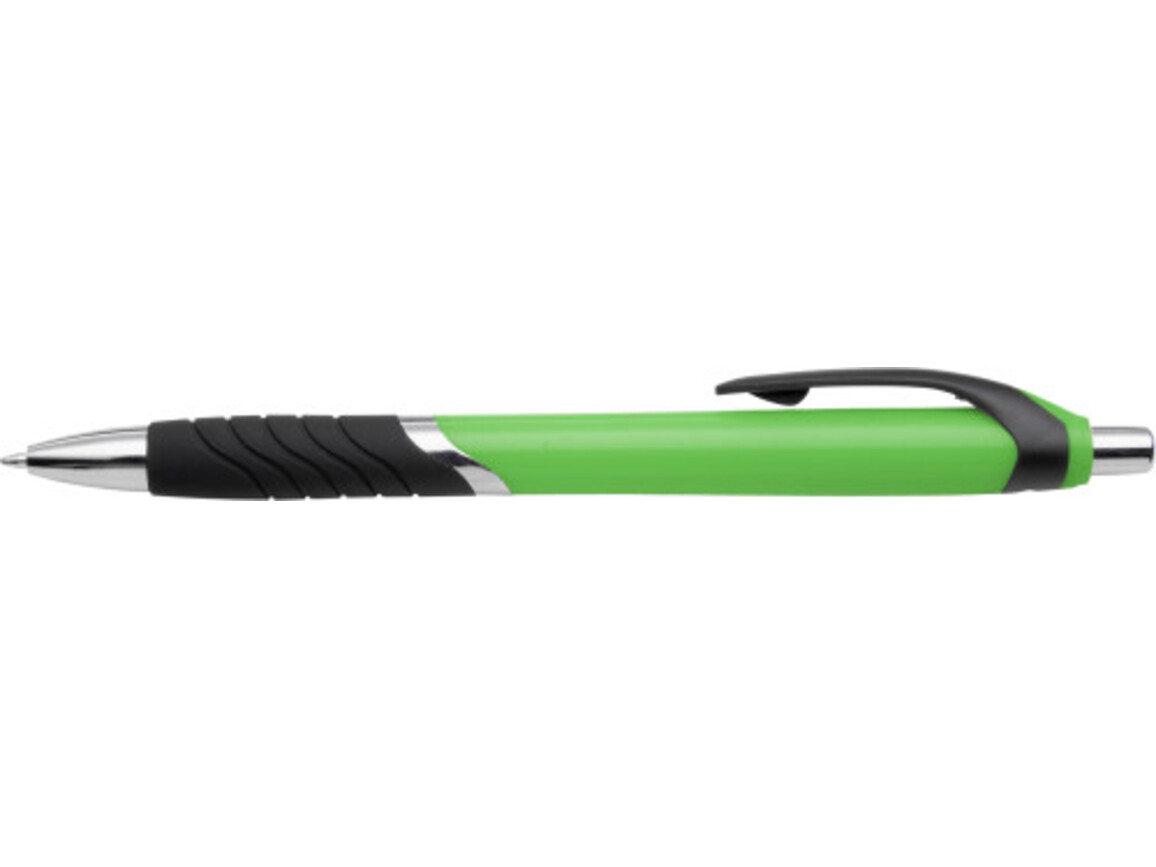 Kugelschreiber 'Wave' aus Kunststoff – Grün bedrucken, Art.-Nr. 004999999_5210