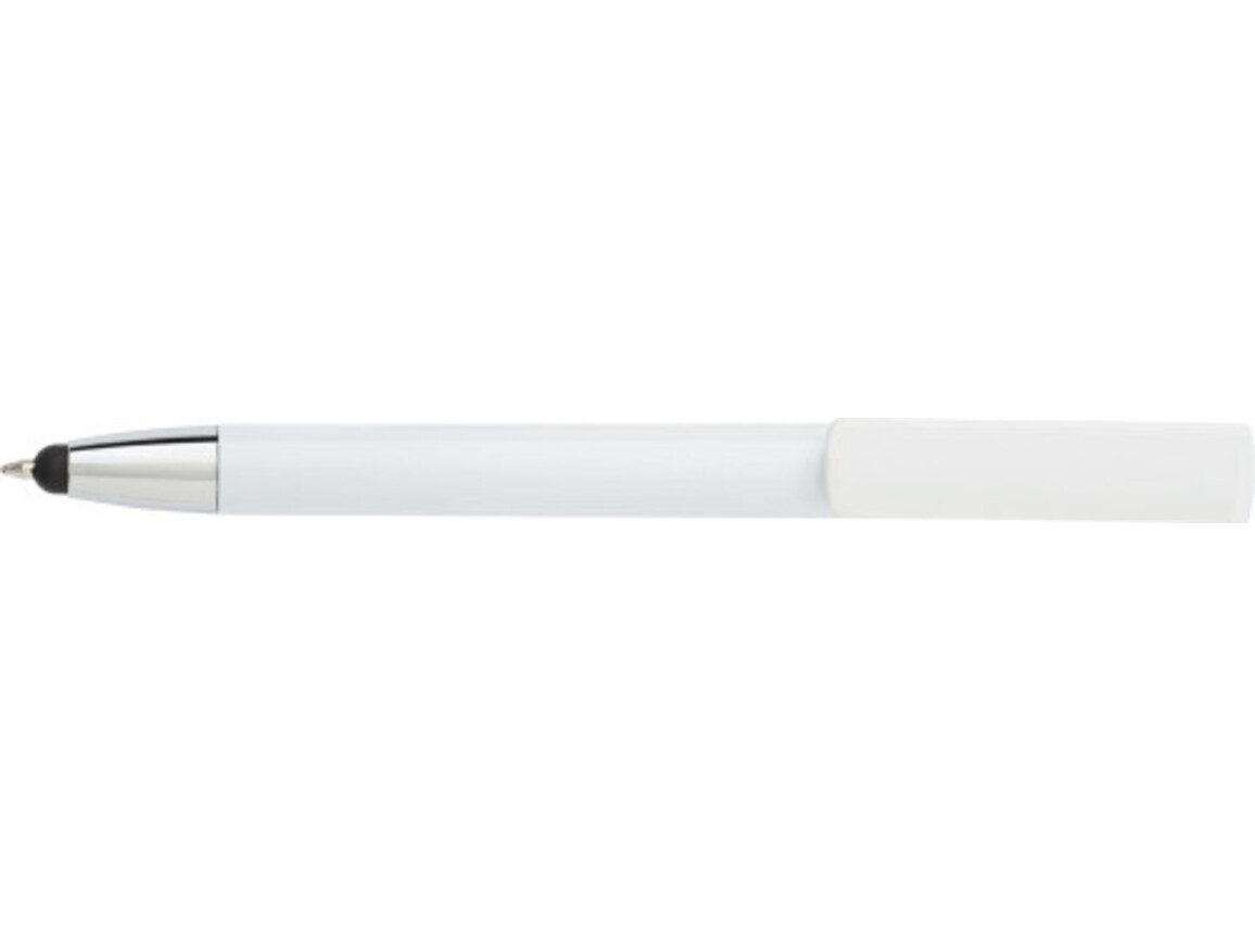 Kugelschreiberaus ABS-Kunststoff Calvin – Weiß bedrucken, Art.-Nr. 002999999_7124