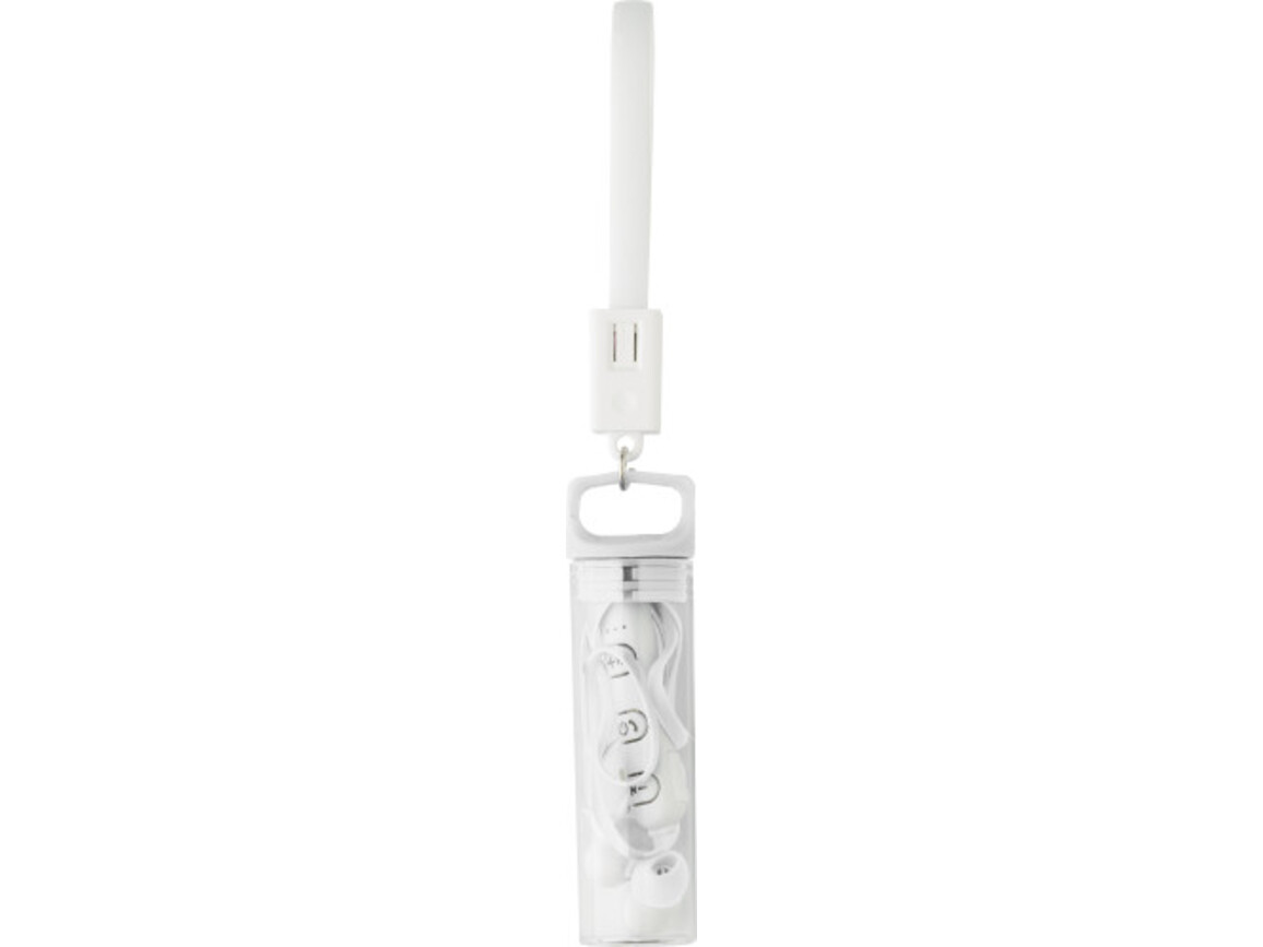 BT/Wireless Kopfhörer 'Package' aus Kunststoff – Weiß bedrucken, Art.-Nr. 002999999_7815