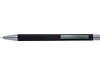 Kugelschreiber 'Amrum' mit Softtouch-Oberfläche und Glanzgravur – Schwarz bedrucken, Art.-Nr. 001999999_8298
