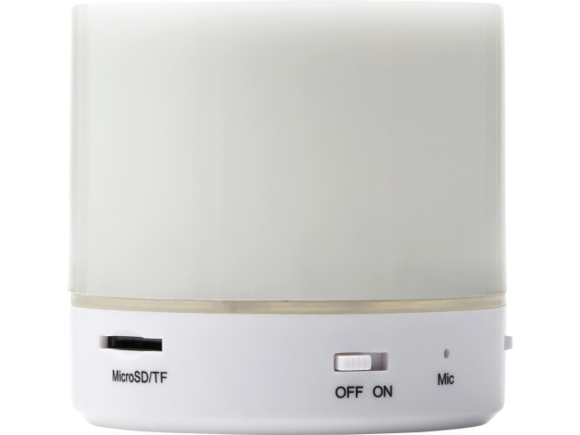 BT-Wireless Lautsprecher 'Candle' aus Kunststoff – Weiß bedrucken, Art.-Nr. 002999999_8564