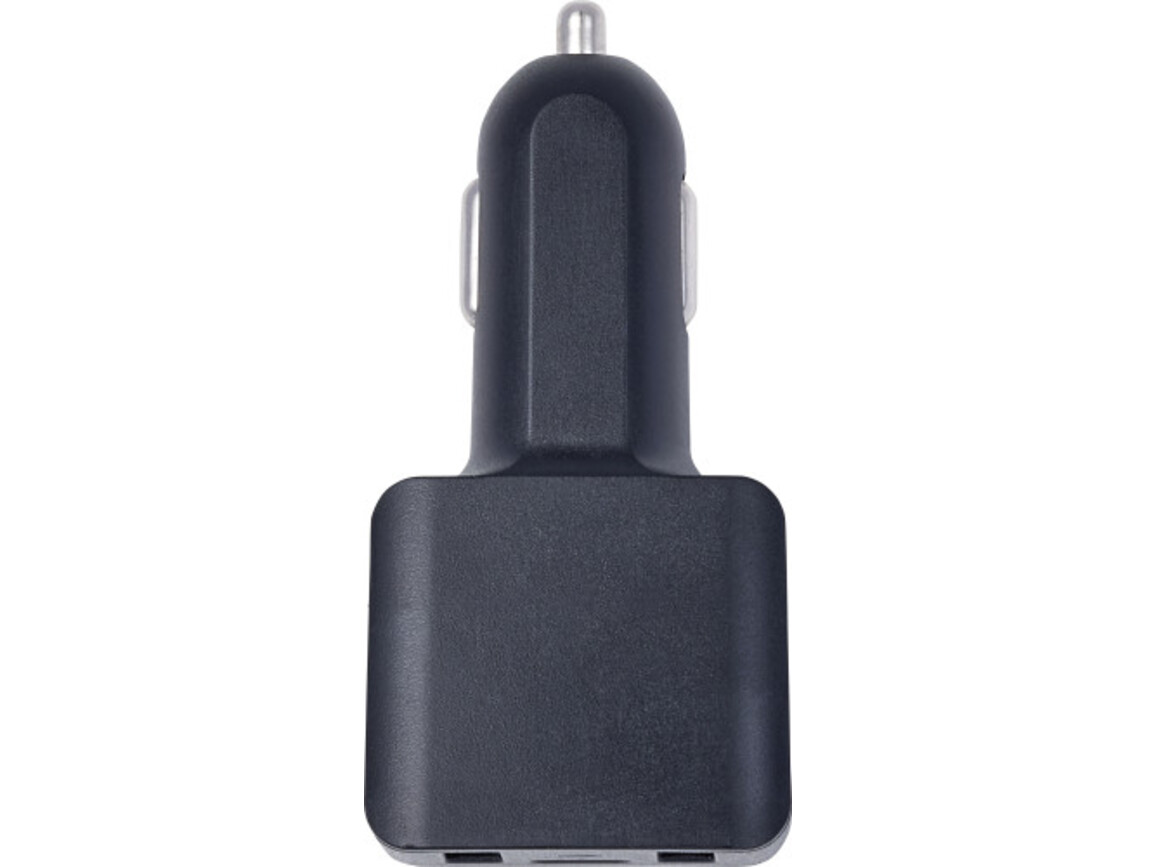 KFZ-Ladesteckermit USB aus Kunststoff Florinda – Schwarz bedrucken, Art.-Nr. 001999999_8788