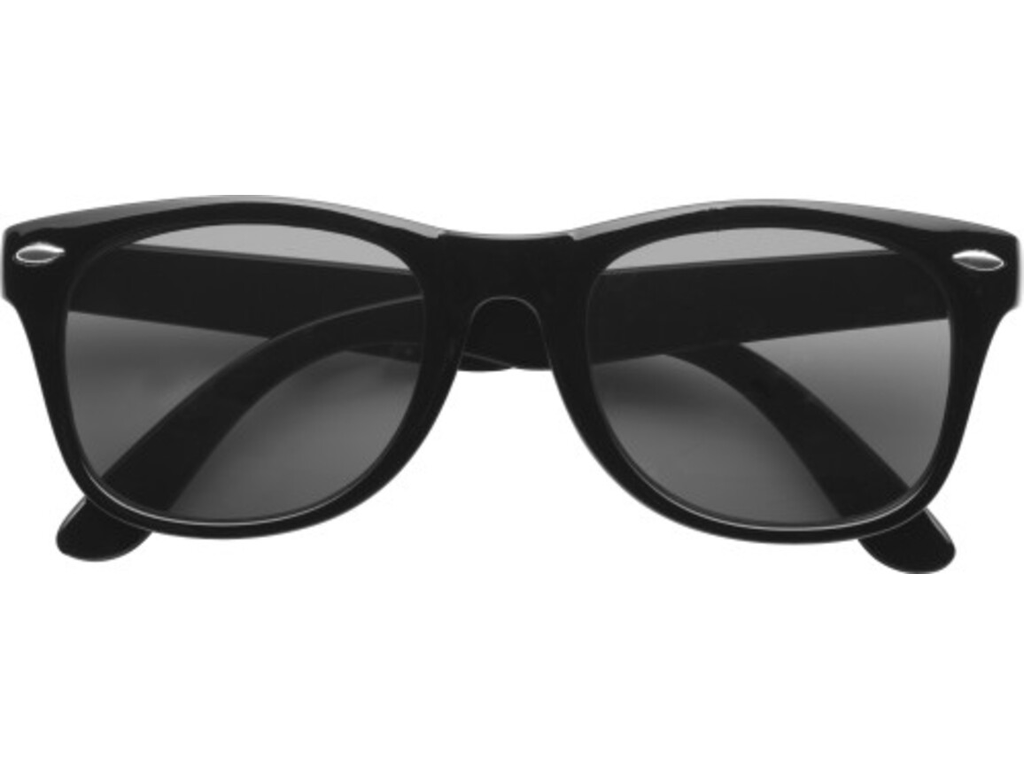 Sonnenbrille 'Fantasie' aus Kunststoff – Schwarz bedrucken, Art.-Nr. 001999999_9672