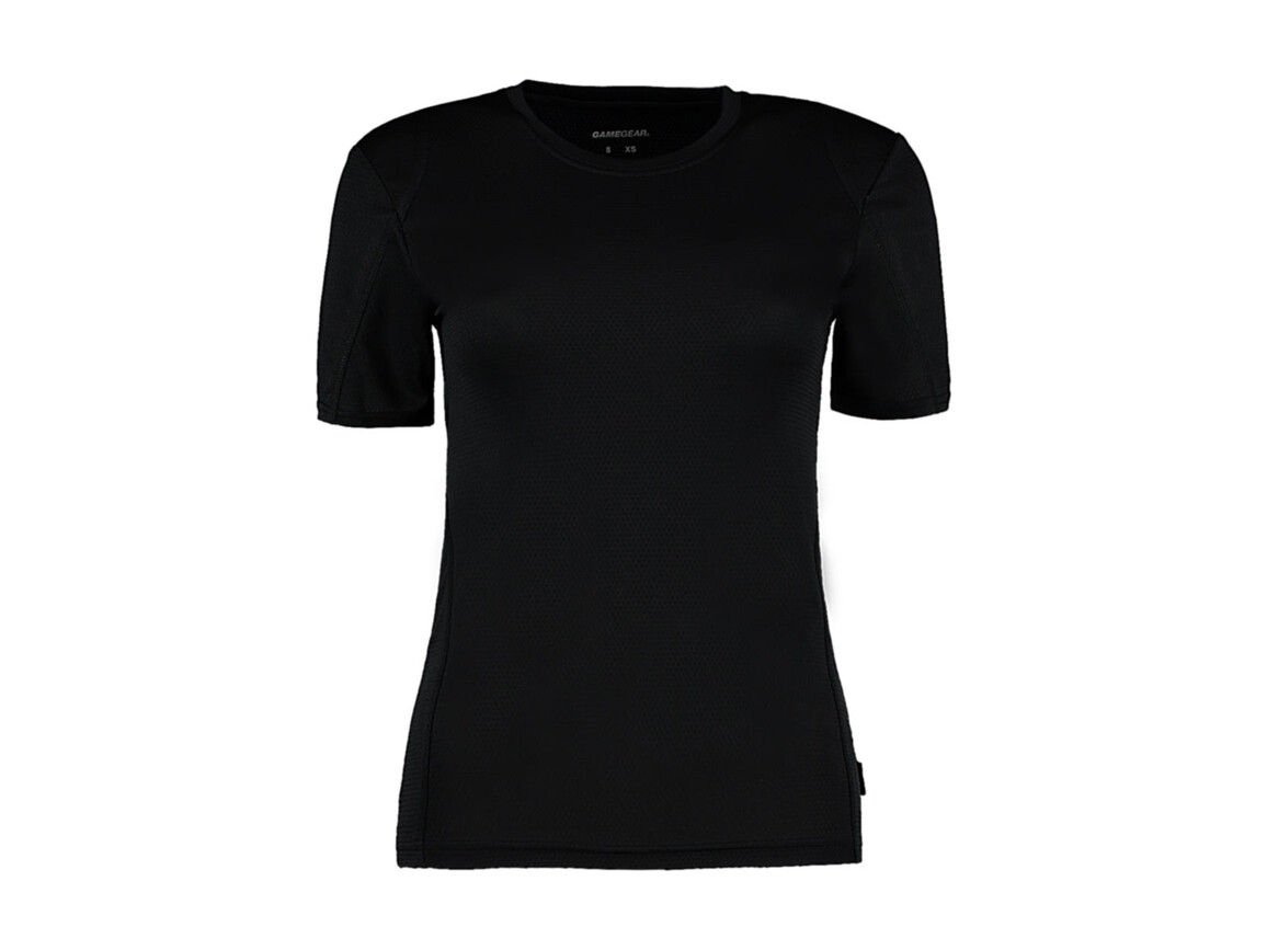 Kustom Kit Women`s Regular Fit Cooltex® Contrast Tee, Black/Black, L bedrucken, Art.-Nr. 002111524