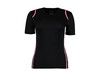 Kustom Kit Women`s Regular Fit Cooltex® Contrast Tee, Black/Fluorescent Pink, XL bedrucken, Art.-Nr. 002111785