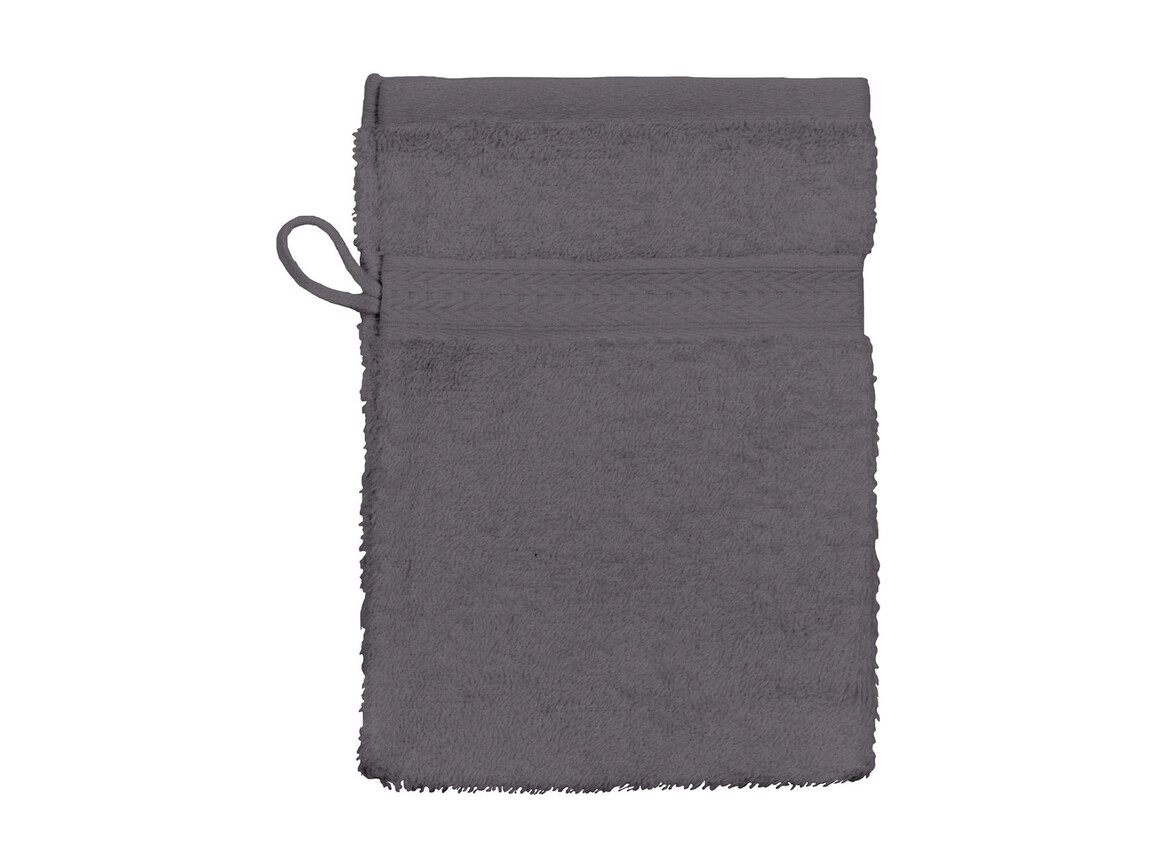 SG ACCESSORIES - TOWELS Rhine Wash Glove 16x22 cm, Grey, One Size bedrucken, Art.-Nr. 002641210