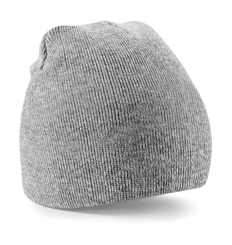 Beechfield Original Pull-On Beanie, Heather Grey, One Size bedrucken, Art.-Nr. 003691230