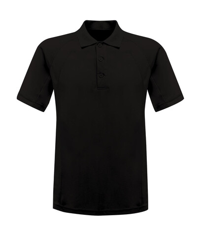 Regatta Coolweave Wicking Polo, Black, 3XL bedrucken, Art.-Nr. 005171018